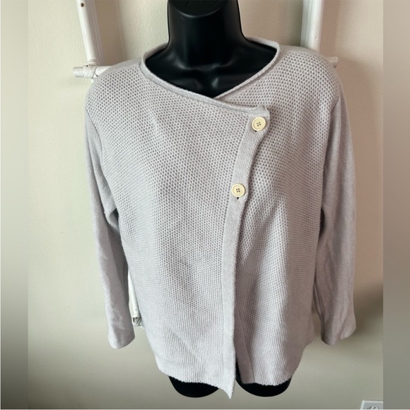 Whyci Milano Womens Gray Cardigan Sweater Size 40 - Picture 1 of 9